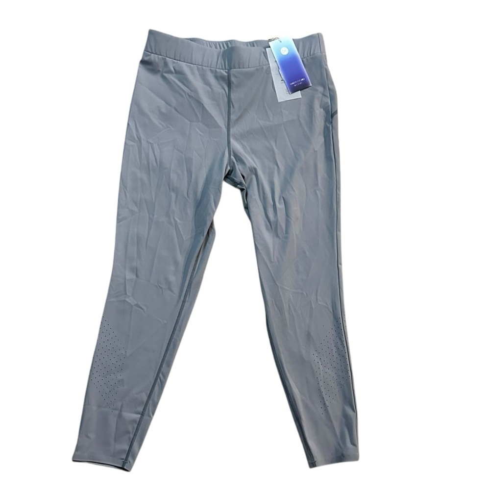 NWT Outdoor Voices Grey leggings Back Pocket wicking material w/ leg venting Lg